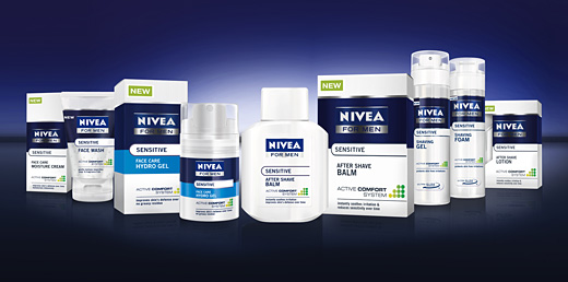 Nivea пусна нова подобрена серия NIVEA FOR MEN Sensitive
