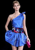 Bright colours dominated in the first day of Milan fashion week 