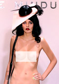 Naked models down the catwalk at London fashion week
