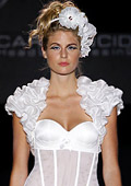 Brides with butterflies in their hair