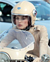 Keira Knightley Mounted Ducati for Chanel photosession