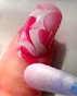 Effective manicure for marbled nails