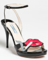 Prada created high heel sandals with smoking lips Prada created high heel sandals with smoking lips