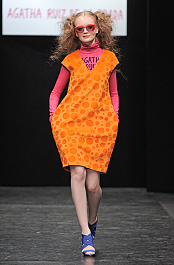 Collection of Agatha Ruiz de la Prada in the Russian Fashion Week