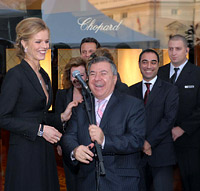 Eva Herzigova and  Caroline  Gruosi-Scheufele opened the first boutique of Chopard in Sofia