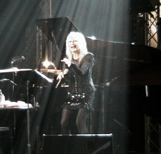 Lili Ivanova during her concert in Olympia Hall