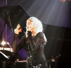 Lili Ivanova during her concert in Olympia Hall