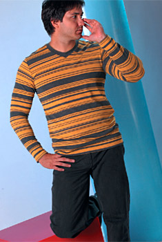 Stripes are still in fashion and prevail in the wardrobe of the elegant man