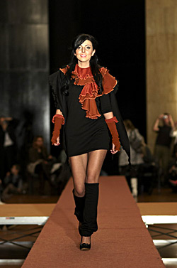 ГBig Christmas fashion show of fashion students in New Bulgarian university