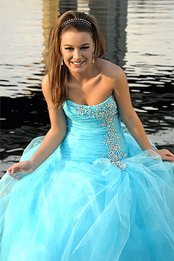 Turquoise dress for prom 2010