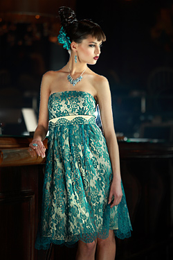 Turquoise dress for prom 2010