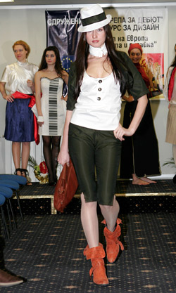 Students in fashion presented their interpretations of traditional garments of European nations 