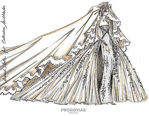 Manuel Mota designed the proposals for Kate Middleton’s wedding dress