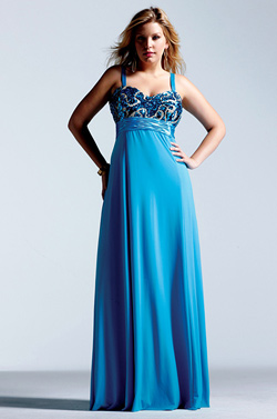 Prom dress in blue