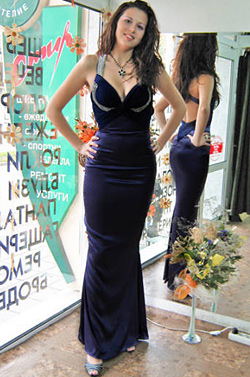 Prom dress in blue