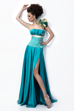 Prom dress in blue