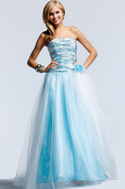 Prom dress in blue