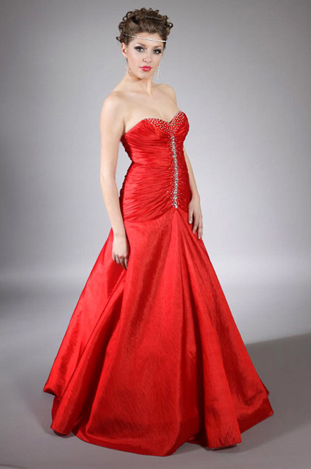 Prom dress in red