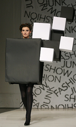 Polish students created clothes made from paper 