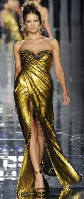 Fashion trends Autumn-Winter 2011/2012: Dress in gold