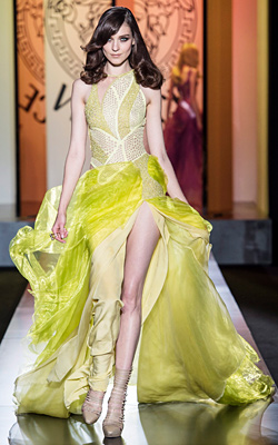 Donatela Versace presented collection Fall-Winter 2012-2013 at Paris Haute Couture Fashion Week