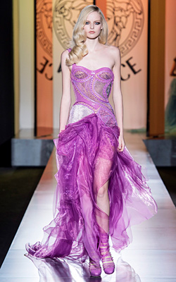 Donatela Versace presented collection Fall-Winter 2012-2013 at Paris Haute Couture Fashion Week