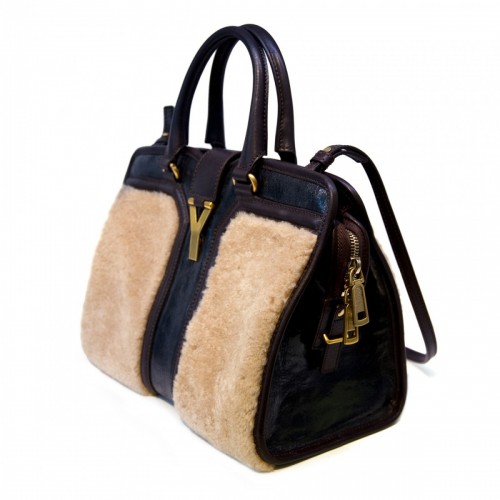 Yves Saint Laurent Cabas wool leather bag for Fall-Winter 2012/2013