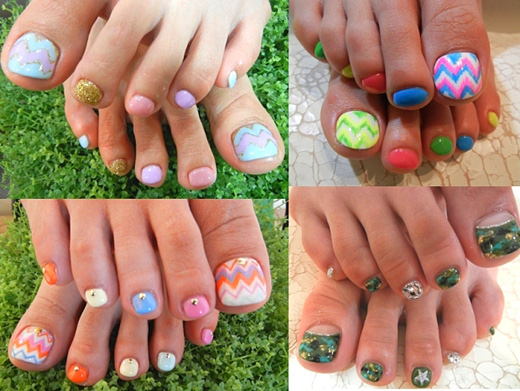 The summer secrets of the pedicure. Ideas for 2012 