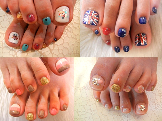 The summer secrets of the pedicure. Ideas for 2012 