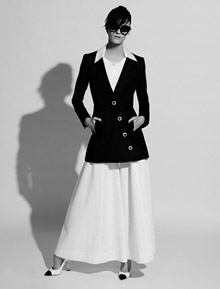 Kremena Otashliyska in photosession of Karl Lagerfeld for Chanel